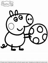 Coloring Peppa Pig Pages Popular sketch template