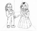 Chucky Tiffany Drawing Coloring Pages Drawings Large Template Getdrawings sketch template