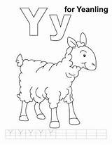 Coloring Pages Kids Yy Letter Printable sketch template