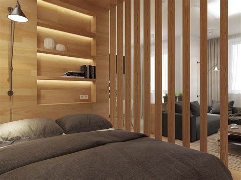 wood slat room divider interior design ideas
