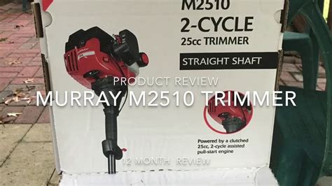month review  murray  string trimmer  mtd youtube