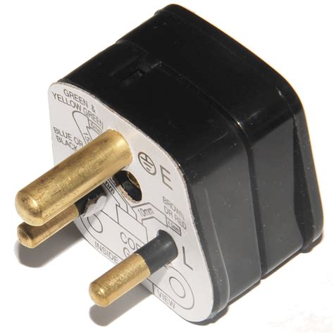 buy click polar  amp plug tops  pin rewireable  fused  black pa