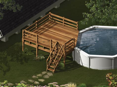 summerside pool deck plan   house plans