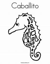 Coloring Seahorse Caballito Noodle Twisty Pages Template Worksheet Twistynoodle Built California Usa Change Favorites Login Add Pattern Style Printable Outline sketch template