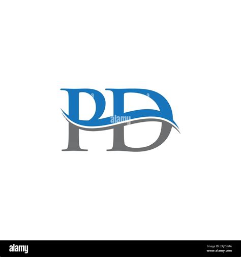 initial letter pd logo design vector template pd letter logo design