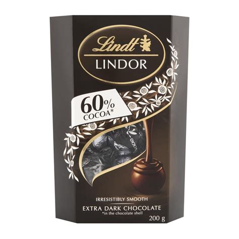 spoil basketlindt lindor extra dark chocolate