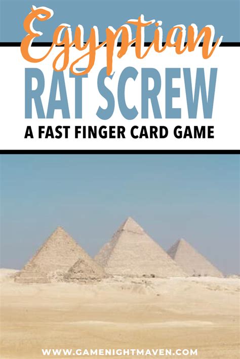 Ancient Egypt Pyramid Card Game