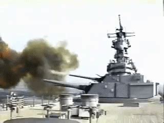 image uss wisconsin battleship  gunfiregif rda wikia fandom powered  wikia