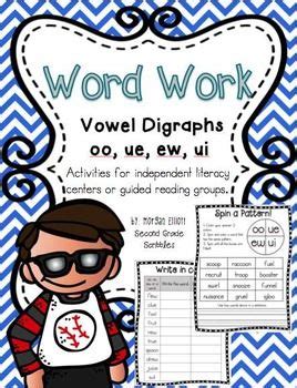 word work vowel digraphs oo ue ew  ui vowel digraphs guided