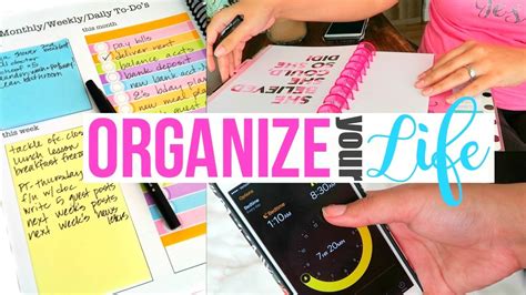 organize  life  tips   organized life page
