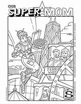 Coloring Chicago Mom Kids Super Pages Skyline Getdrawings sketch template