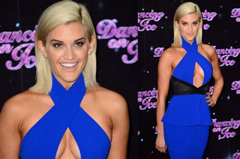 Ashley Roberts Flaunts Extreme Cleavage In Revealing Dress At Dancing
