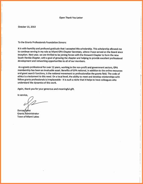 scholarship   letter examples fresh    note