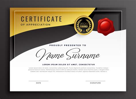 printable certificate  appreciation template