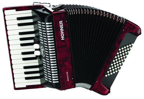 hohner accordions bravo ii  key piano accordion  bass red brr   ebay