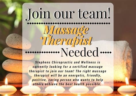 Part Time Massage Therapist Wanted Nex Tech Classifieds