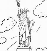 Liberty Statue Coloring Drawing Pages Step Kids Print Outline Oscar Kindergarten Template Directed Getdrawings Getcolorings Paintingvalley Colorings sketch template