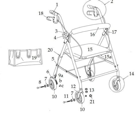 rollator walker parts discount medical mobility equipment supplies