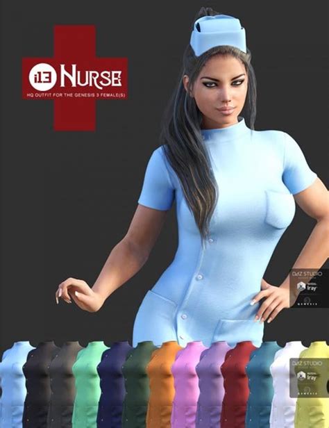 i13 nurse outfit for the genesis 3 female s daz3d and poses stuffs