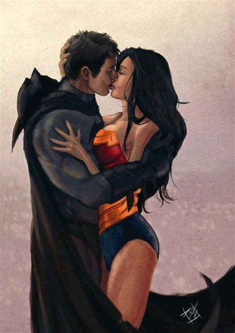Batman Kiss And Wonder Woman Image Batman Wonder Woman Wonder
