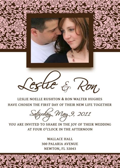 homemade wedding invitation template invitation