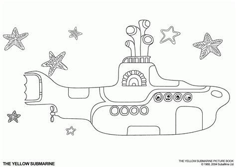 beatles yellow submarine coloring pages clip art library