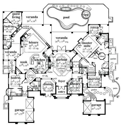 luxury homes floor plans  house decor concept ideas