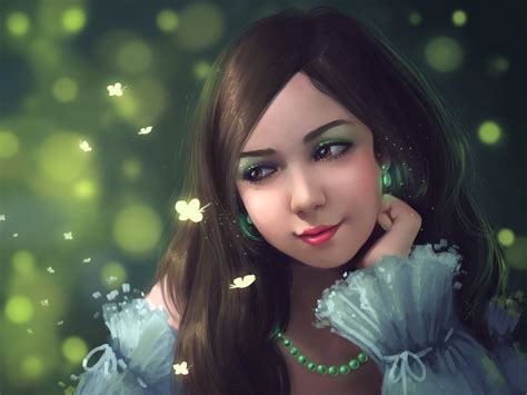Kamilla Comission Art Girl Fantasy Girl Digital Portrait