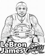 Lebron James Coloring Pages Drawing Printable Shoes Harden Sheets West Basketball Kids Colouring Kanye Color Player Cavaliers Cleveland Silhouette Irving sketch template