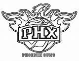 Suns Nba Phx Scribblefun Colorpages Vectorified sketch template