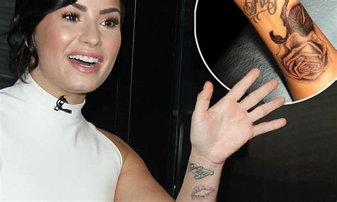 Demi Lovato Covers Up Her Vagina Tattoo With Freshly Inked Rose