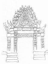 Monastery sketch template