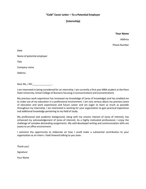 internship cover letter  examples format sample examples