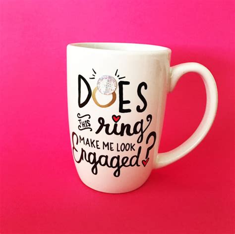 unique engagement gifts bling wedding mug
