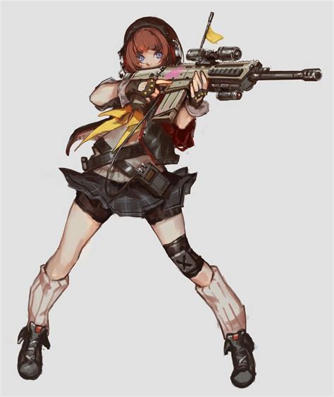 cute girl  weapon fantasy characters female characters anime characters anime military