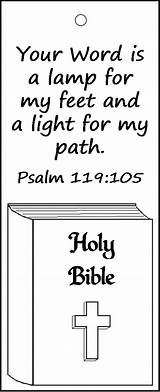 Psalm Psalms Bookmarks Crafts Copies Niv sketch template