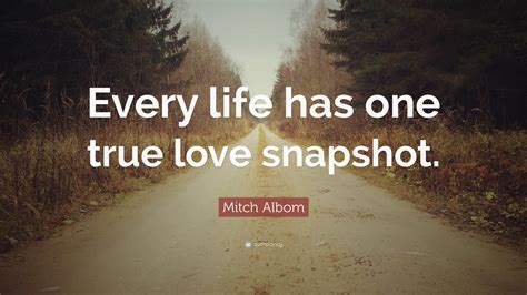mitch albom quote  life   true love snapshot