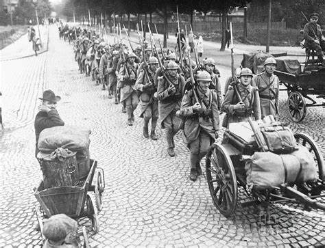 french troops marching photograph  bettmann fine art america