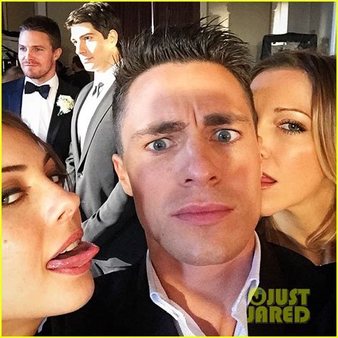 Stephen Amell And Colton Haynes Suit Up For Arrow Wedding Scene Filming