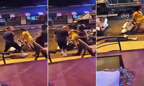 taxi driver knocks out tourist over unpaid fare in pattaya thailand daily mail online