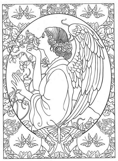 angel coloring page angel coloring pages adult coloring pages fairy