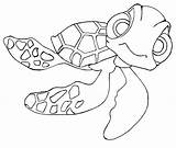 Coloring Nemo Pages Finding Turtle Animation Little Kids sketch template