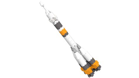 Lego Moc 7157 Soyuz Rocket Space 2017 Rebrickable