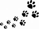 Dog Footprints Tracks Animal Clipart Footprint Clip Vector Cliparts Steps Transparent Oot Track Alien Library Real Clipartbest Clker Gif Designs sketch template