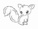 Coloring Pages Squirrel Baby Printable Adorable sketch template