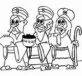 Wise Men Three Coloring Colouring Pages Coloringcrew Clipart Camels Christmas sketch template