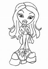 Coloring Pages Bratz Disney Girls Beautiful sketch template