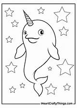 Narwhal Iheartcraftythings Yellow sketch template