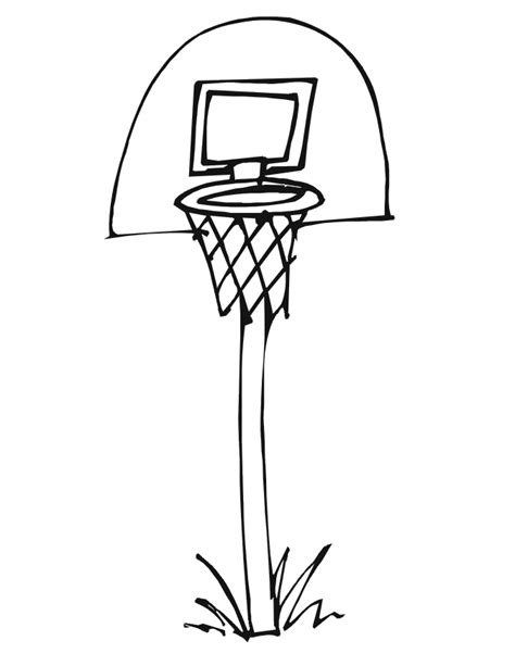 coloring pages basketball hoop coloringpages