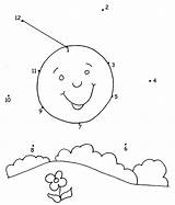 Punt Dot Kids Worksheets Dots Connect Sun Coloring Van Naar Zon Printable Kinderen Designlooter Preschool Voor Drawings Zoeken Google Easy sketch template